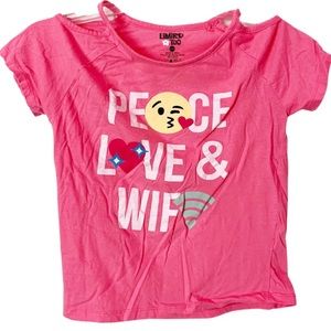 Limited too Peace, Love & Wifi Tee
